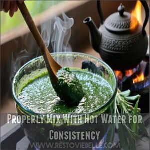 Properly Mix With Hot Water for Consistency