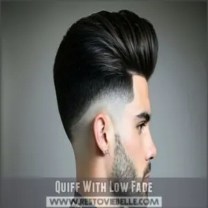 Quiff With Low Fade