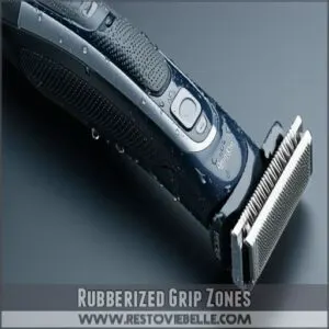 Rubberized Grip Zones