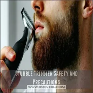 Stubble Trimmer Safety and Precautions