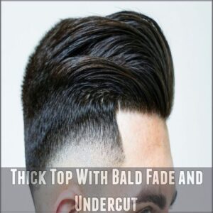 Thick Top With Bald Fade and Undercut