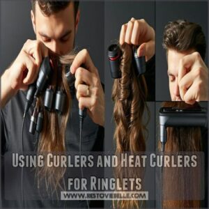 Using Curlers and Heat Curlers for Ringlets