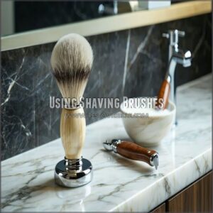 Using Shaving Brushes