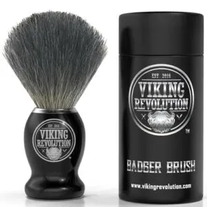 Viking Revolution Badger Hair Shaving