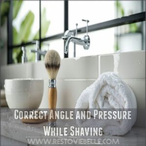 Correct Angle and Pressure While Shaving