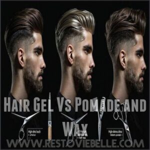 Hair Gel Vs Pomade and Wax