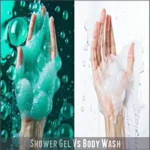 shower gel vs body wash