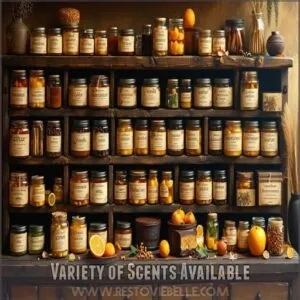 Variety of Scents Available